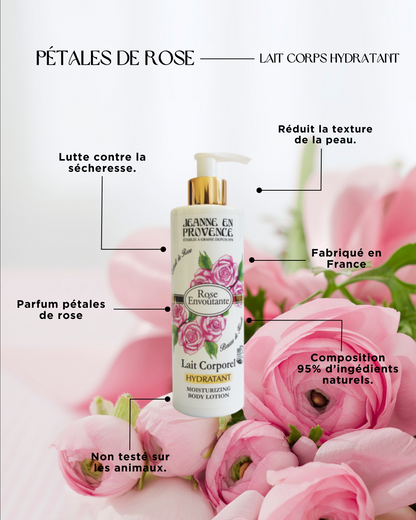 Lait corporel hydratant - Rose envoûtante