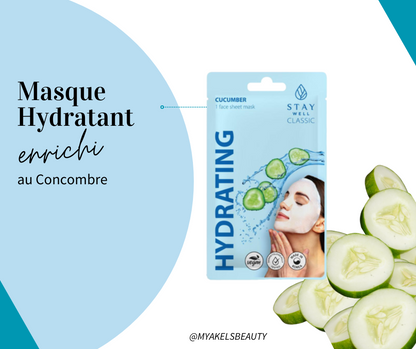 Masque Hydratant en tissu - Concombre