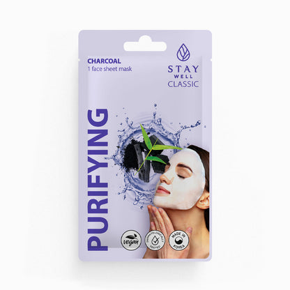 Masque coréen Purifiant en tissu - Charbon