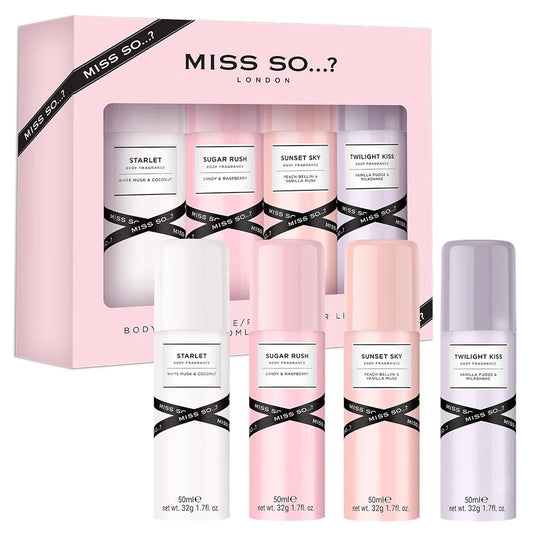 Coffret 4 Mini Brumes parfumées - Miss So... 50 ML